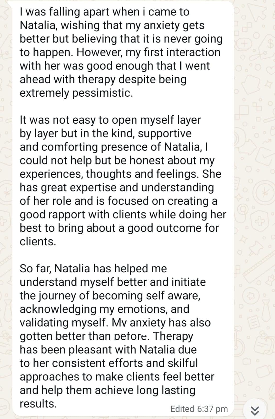 Real client review